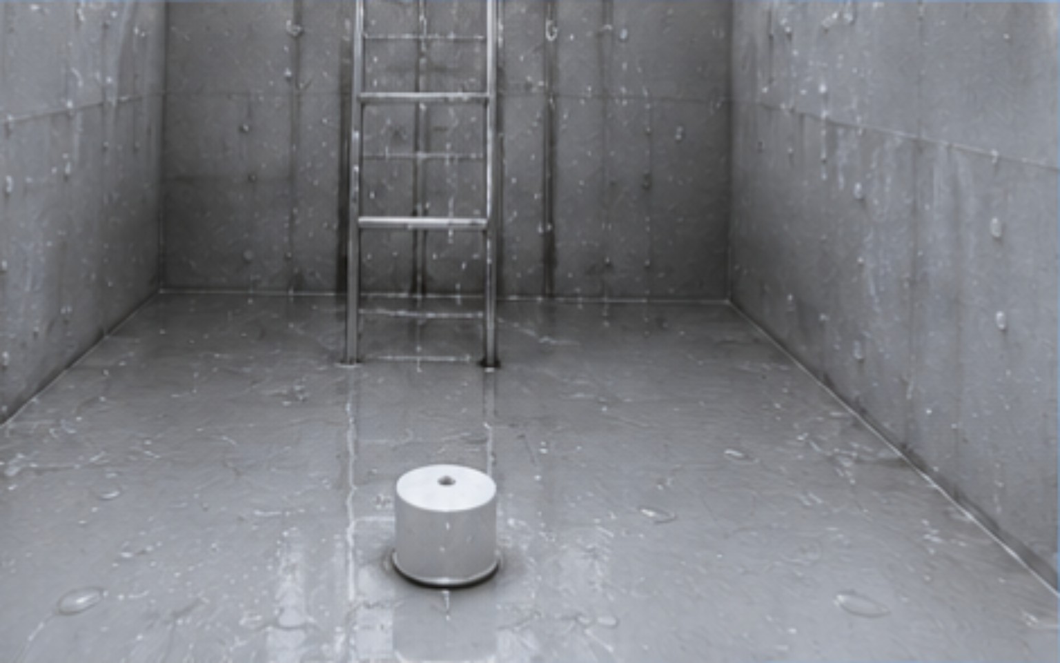Clean RCC underground water tank after cleaning