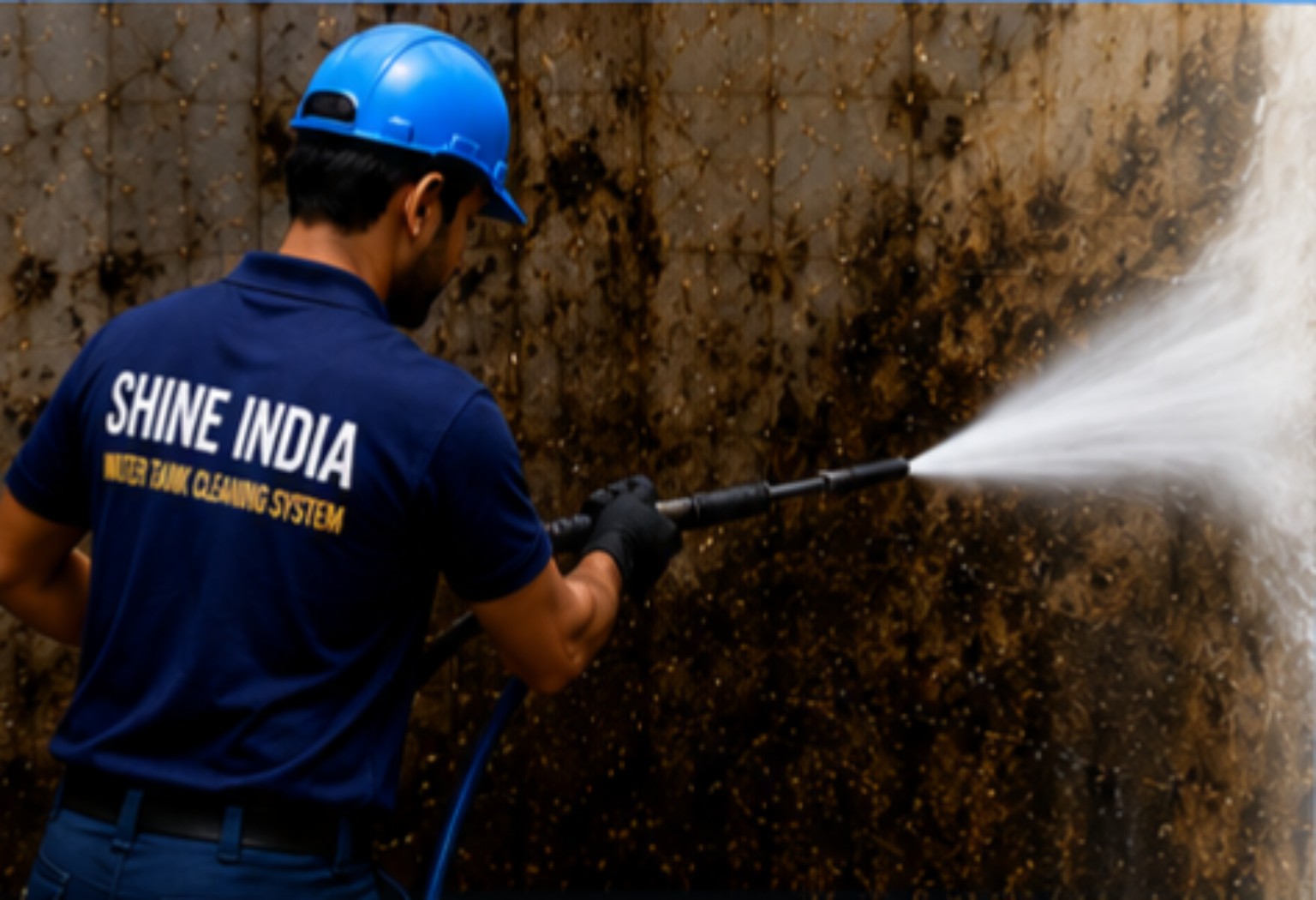 Shine India pressure cleaning tank wall