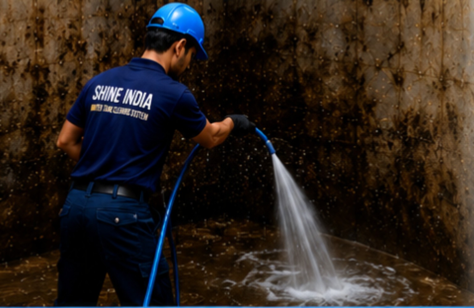 Shine India washing RCC tank
